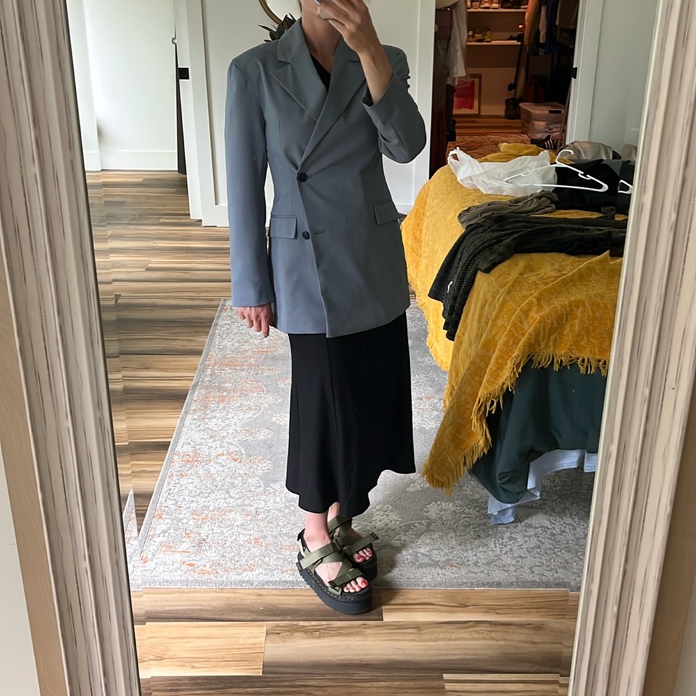 TOPSHOP NWT Blue Double‎ Breasted Blazer Size US 2